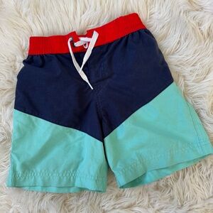 Hanna Andersson Block-pattern Swim Shorts